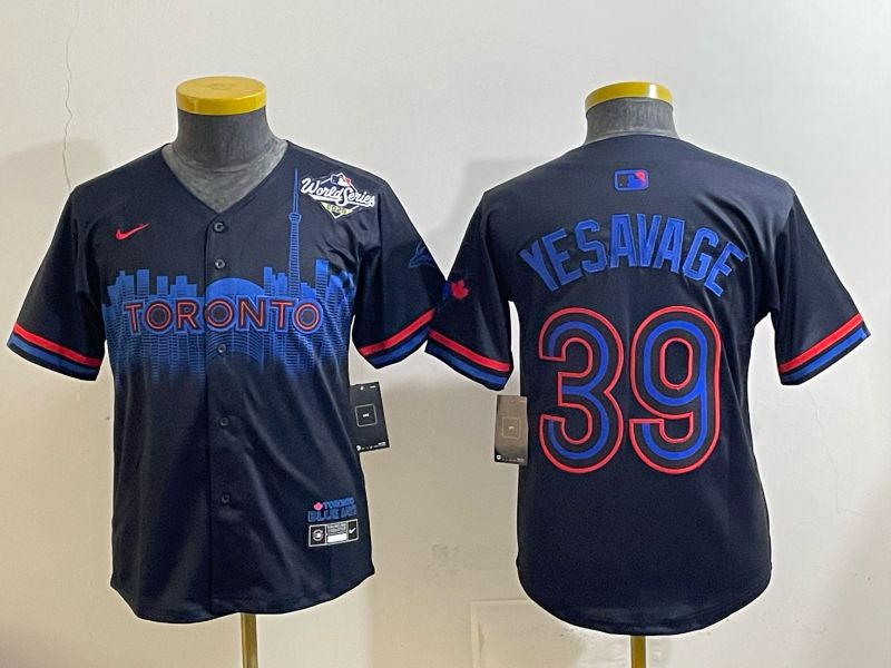 Youth 2025 Nike Toronto Blue Jays #39 Yesavage Blue Game MLB Jersey 04->youth mlb jersey->Youth Jersey
